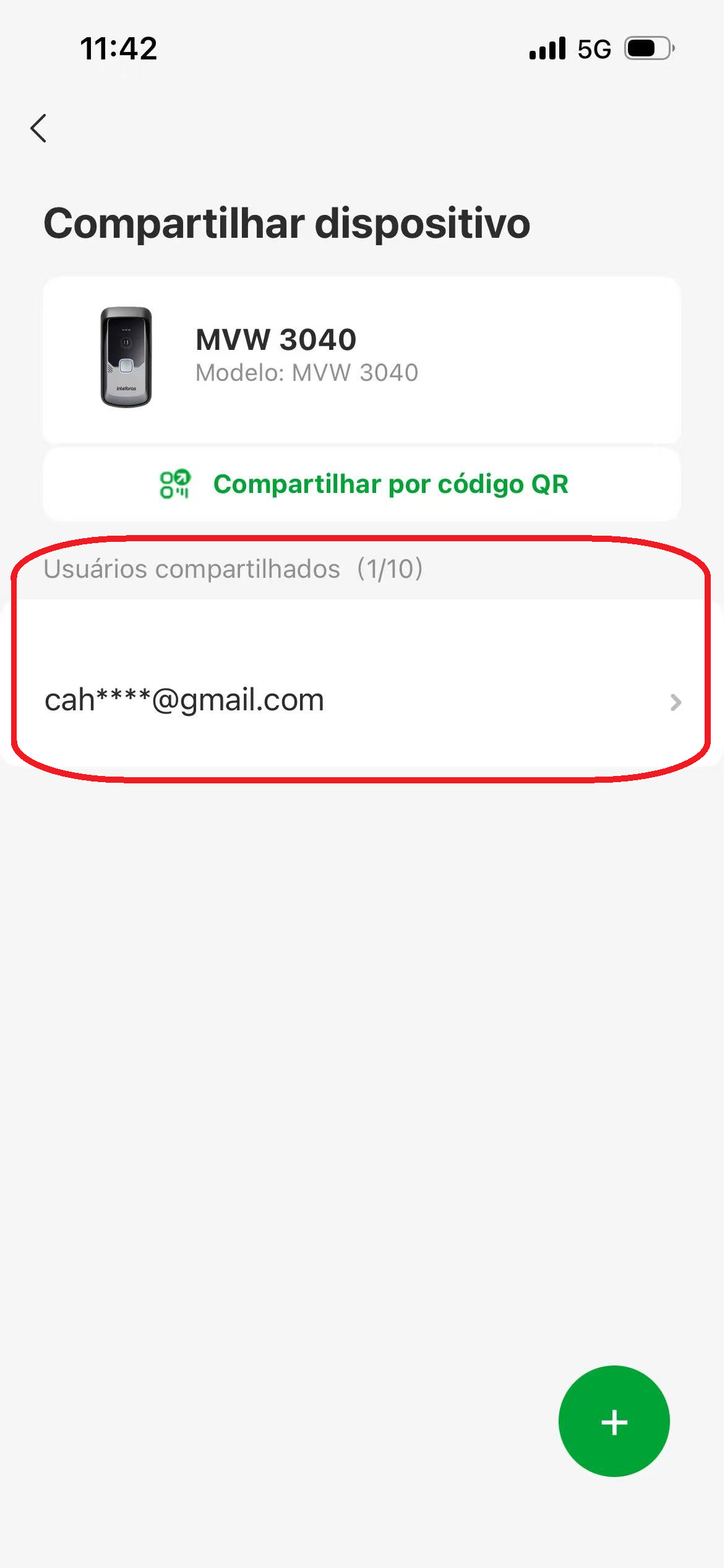 Compartilhamento por QR Code